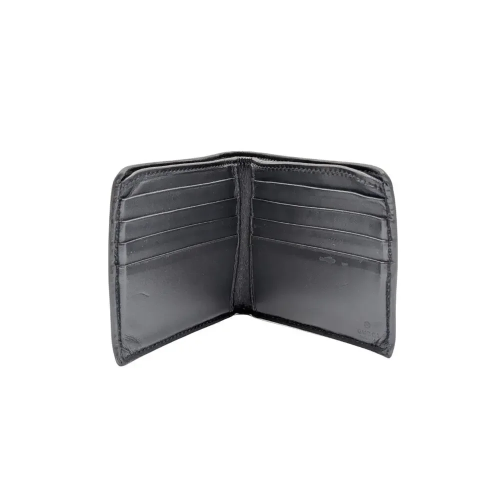 Gucci Monogram GG Gray Black Stripe Supreme Web Men's Wallet